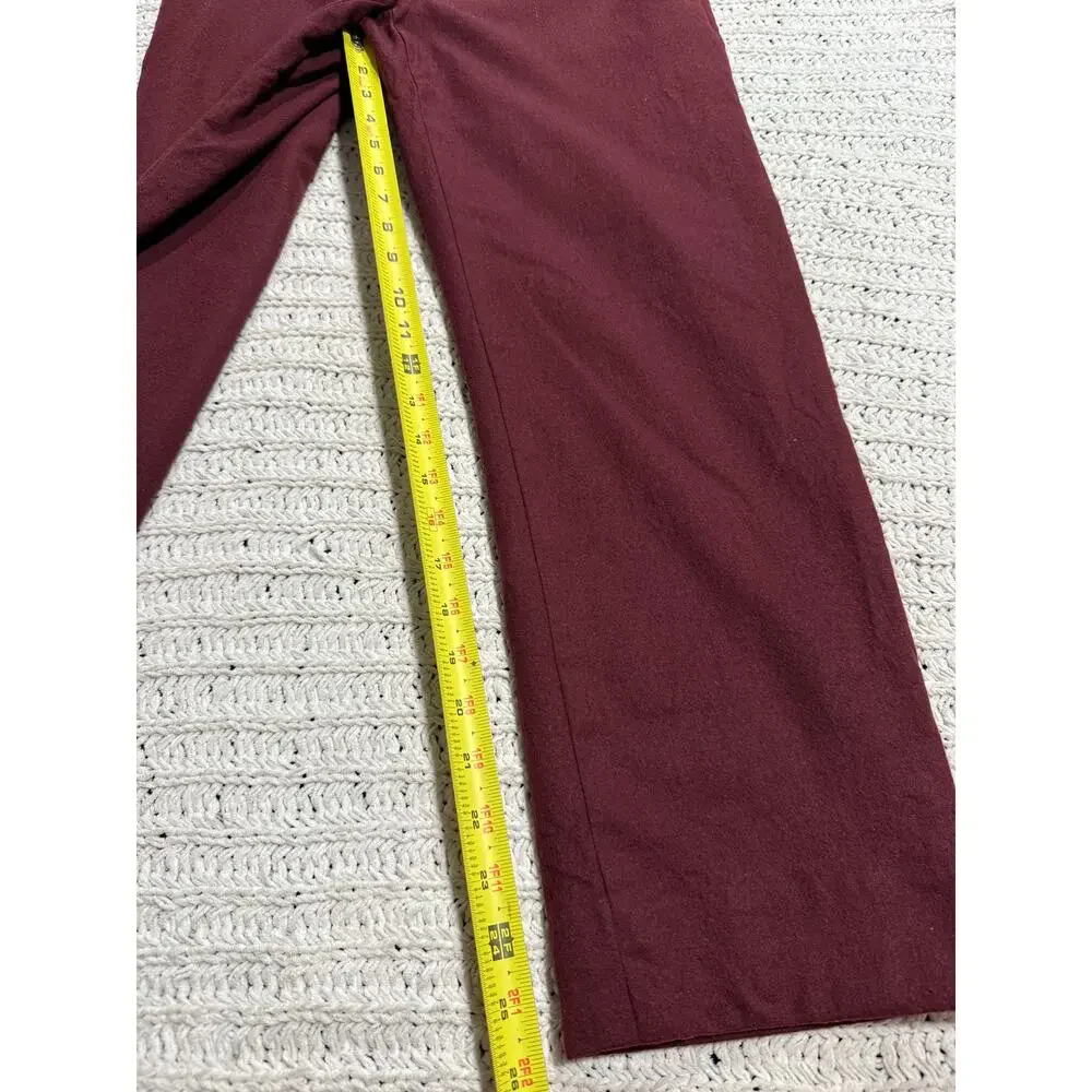 Talbots Dress Pants Trousers Wool Womens Size 6 Red Italian Lined Office Career